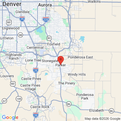 Map to  office in Parker, CO