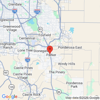 Map to Clear LifeTime Dental Care  office in Parker, CO