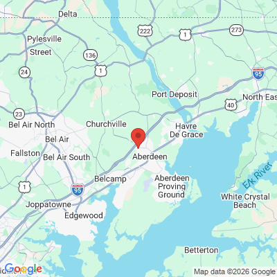 Map to  office in Aberdeen, MD