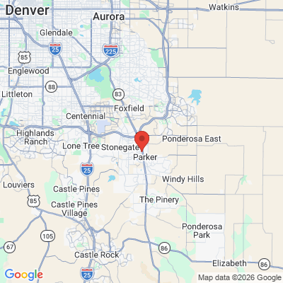 Map to  office in Parker, CO
