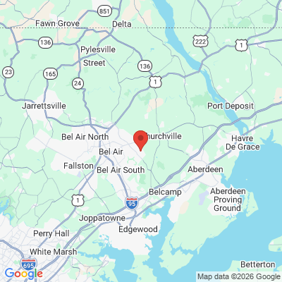 Map to  office in Bel Air, MD