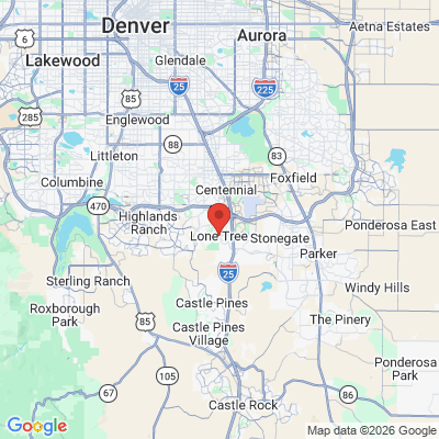 Map to  office in Lone Tree, Douglas County