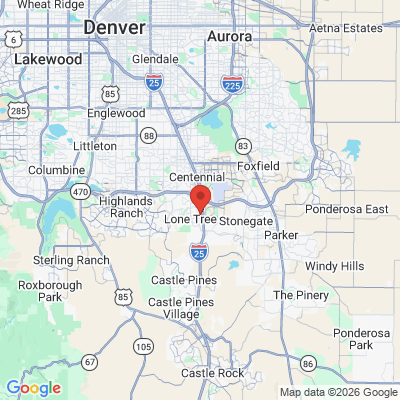 Map to  office in Lone Tree, CO