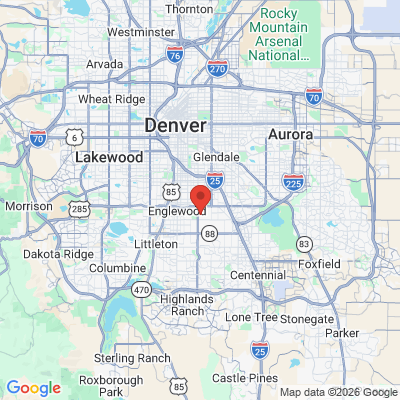Map to  office in Englewood, CO