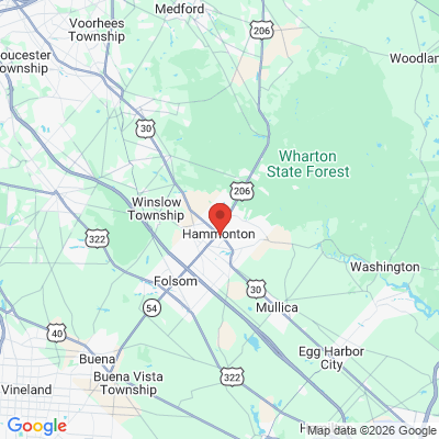 Map to  office in Hammonton, NJ