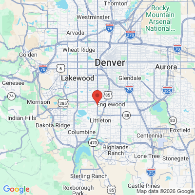 Map to  office in Sheridan, CO