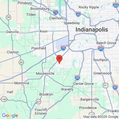 Map to  office in Camby, IN