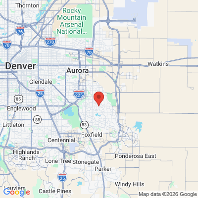 Map to  office in Aurora, CO
