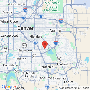 Map to BridgeCreek Prosthetic Dentistry office in Denver, CO