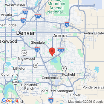 Map to Dale W. Hudson D. D. S. office in Denver, CO