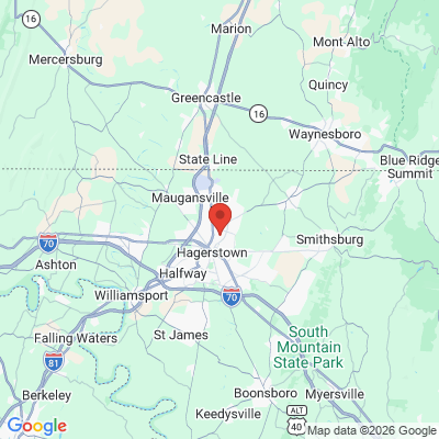 Map to  office in Hagerstown, MD