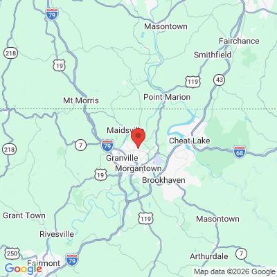 Map to  office in Morgantown, WV