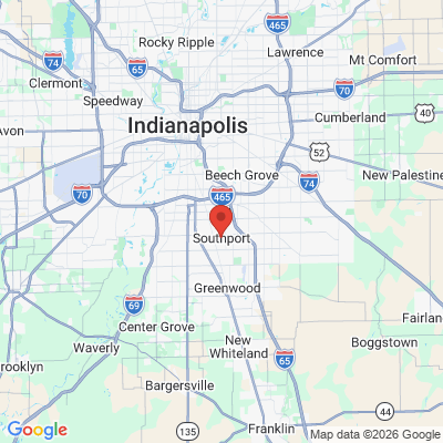 Map to  office in Southport, IN