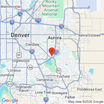 Map to Open and Affordable Dental Aurora South office in Aurora, CO