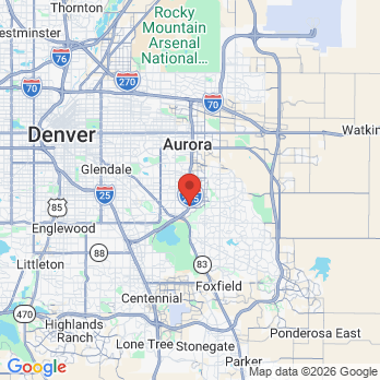 Map to Glenn Smile Center office in Aurora, CO