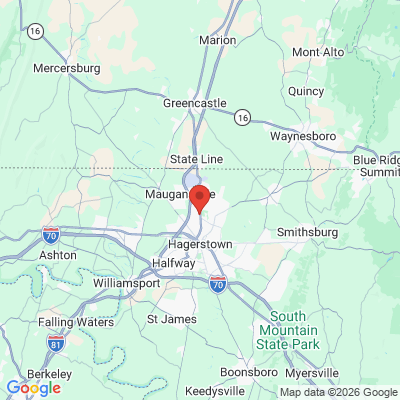 Map to  office in Hagerstown, MD