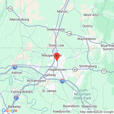 Map to  office in Hagerstown, MD