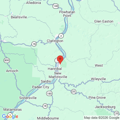 Map to  office in New Martinsville, WV