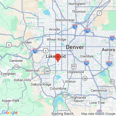 Map to  office in Lakewood, CO