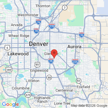 Map to Black Mountain Family Dentistry office in Denver, CO