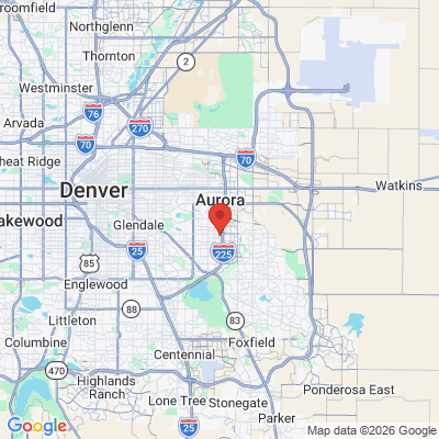 Map to  office in Aurora, CO