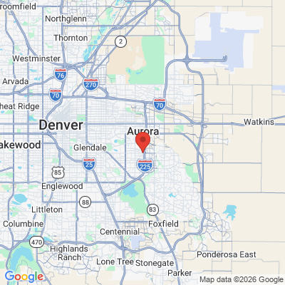 Map to  office in Aurora, CO