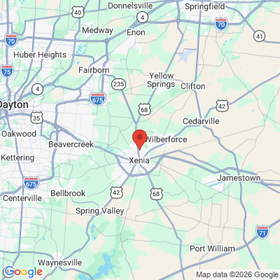 Map to  office in Xenia, OH