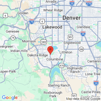 Map to Creer Family Dentistry office in Littleton, CO