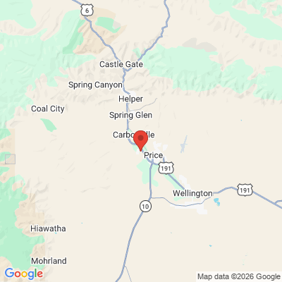 Map to  office in Price, UT