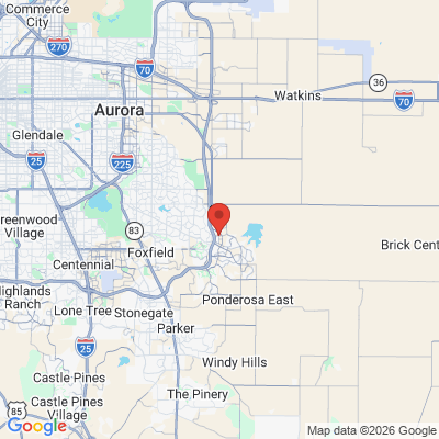 Map to  office in Aurora, CO