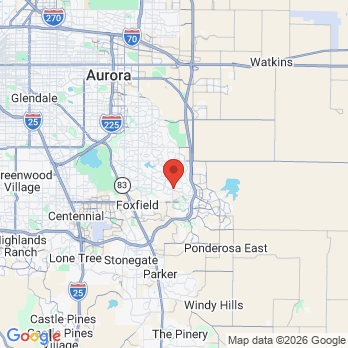 Map to Arapahoe Orthodontics P.C. office in Centennial, CO