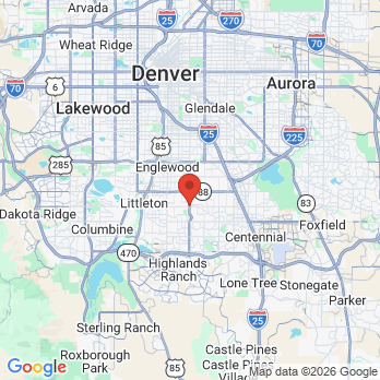 Map to Orchard Family Dentistry office in Greenwood Village, CO