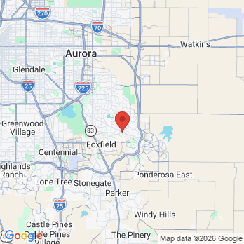 Map to High Country Dental office in Centennial, CO