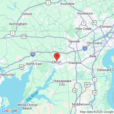 Map to United states office in Ivyland, MD
