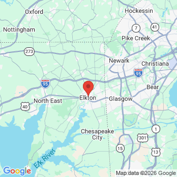 Map to United states office in Ivyland, MD