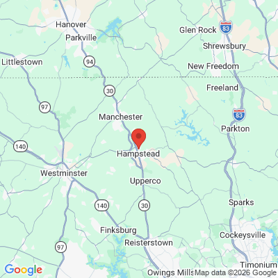 Map to  office in Hampstead, MD