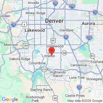 Map to Elmwood Dental (Previously Dr. Loper Dentist) office in Littleton, CO
