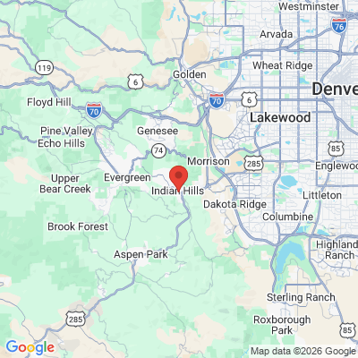 Map to  office in Indian Hills, CO