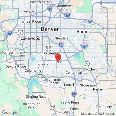 Map to  office in Greenwood Village, CO