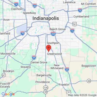 Map to  office in Greenwood, IN