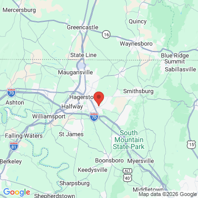 Map to  office in Hagerstown, MD