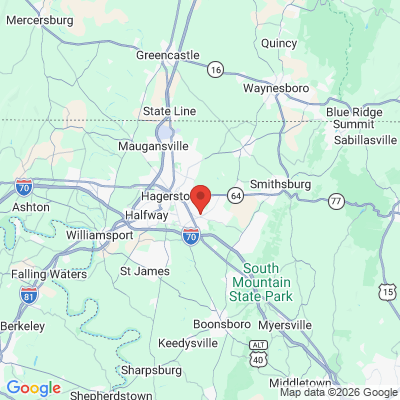 Map to  office in Hagerstown, MD