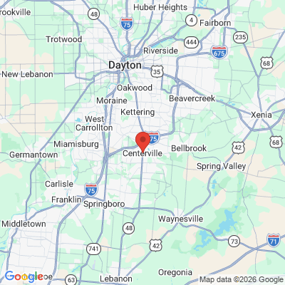 Map to  office in Centerville, OH
