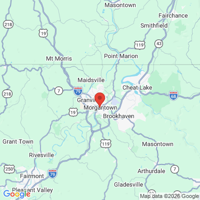 Map to  office in Morgantown, WV