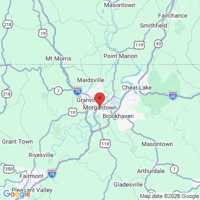Map to  office in Morgantown, WV