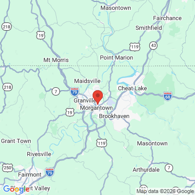 Map to  office in Morgantown, WV