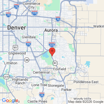 Map to Sharon Fahmy DDS office in Aurora, CO