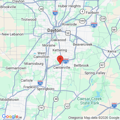 Map to  office in Centerville, OH