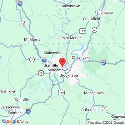 Map to  office in Morgantown, WV
