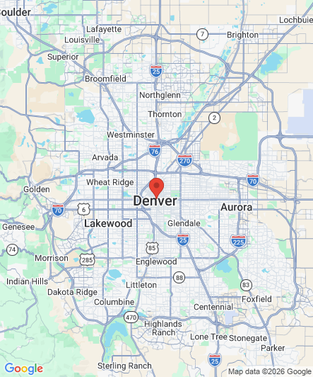 Map to Princess Dental Staffing Agency office in Denver, CO